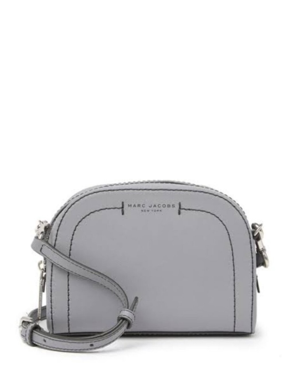 Marc Jacobs Playback Leather Crossbody Bag Grey READ